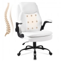 YEEZEE High Back Office Chair - Ergonomic PU Leather Back and Lumbar Support for Home and Office