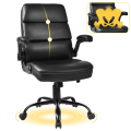YEEZEE Office Chair with Ergonomic 3-Stage Support and High Back with Armrests,Office and Home