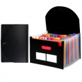 YEEZEE Expanding File Folder, Portable Folder with 25 Pockets and A-Z Label, Letter/A4 Size, Black